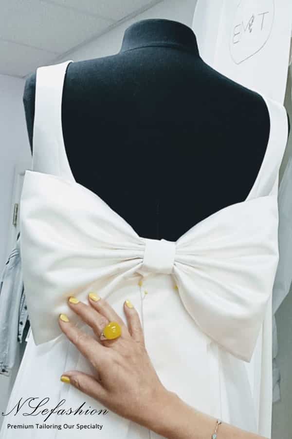 Custom Bow Bridal Gown