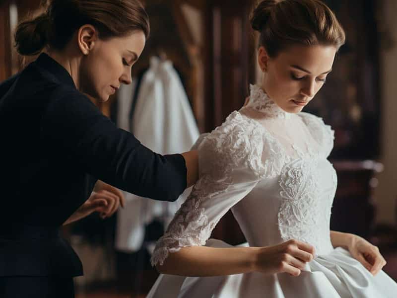 Can the bishop sleeves of a wedding dress be altered?