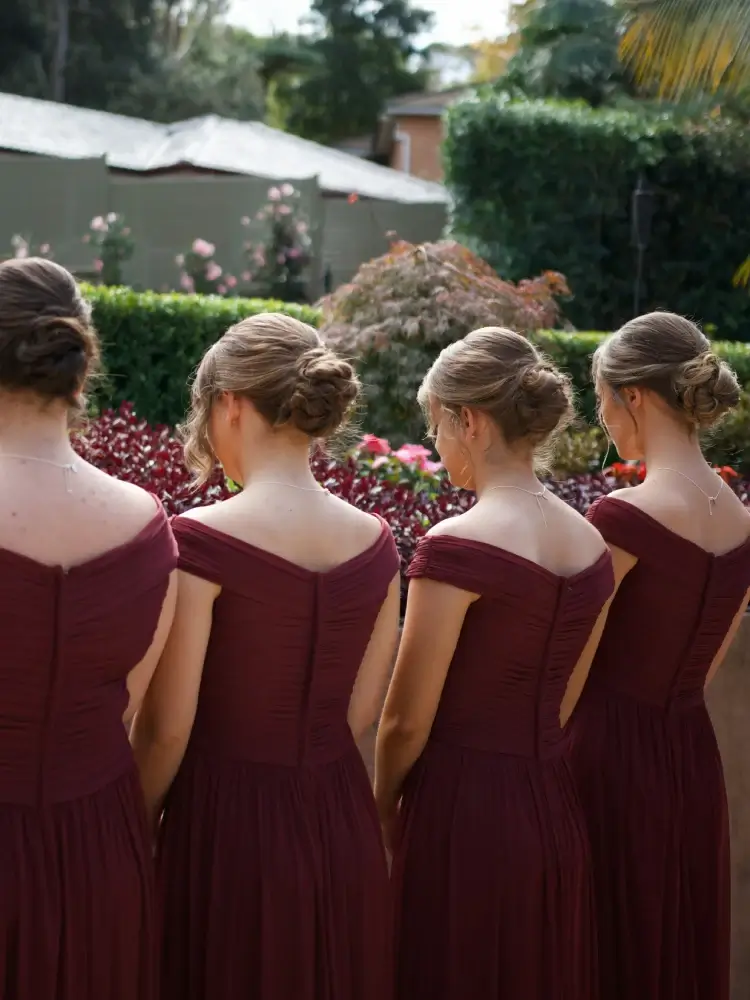 Bridesmaid dress taken in